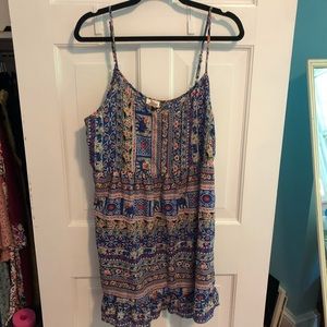 Elephant print mini dress